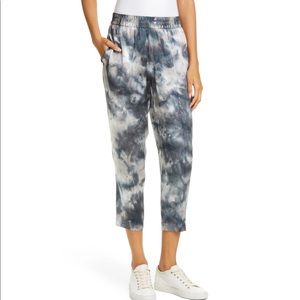 ATM Anthony Thomas Melillo Tie Dye Silk Crop Pants